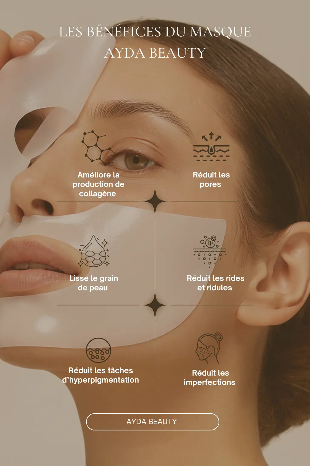 Masque Bio-Collagène – L’Éclat Retrouvé AYDA Beauty